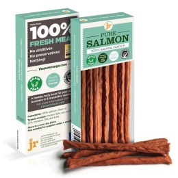 JR Pets Paluszki dla psa 100% mięsa z ŁOSOSIA 50g