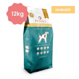 PERRO Karma sucha Kaczka z batatami – bezzbożowa formuła dla psów dorosłych średnich i dużych ras 12kg
