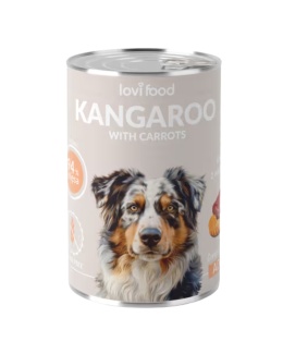 Lovi Food Kangaroo with Carrots - mokra karma dla psa, z kangurem i marchewką - 400g