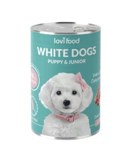 Lovi Food Junior & Puppy Veal & Banana - mokra karma dla szczeniaka i juniora, dla białych ras, z cielęciną i bananem- 400g