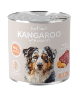 Lovi Food Kangaroo with Carrots - mokra karma dla psa, z kangurem i marchewką - 800g