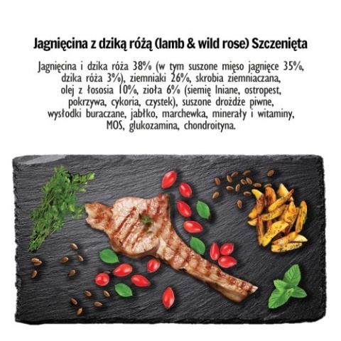 PAKA ZWIERZAKA Karma sucha Jagnięcina z dziką różą PUPPY L 9kg