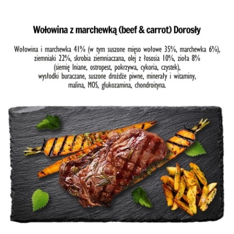 PAKA ZWIERZAKA Karma sucha Wołowina z marchewką "M" 3kg PAKA ZWIERZAKA Karma sucha Wołowina z marchewką "M" 3kg