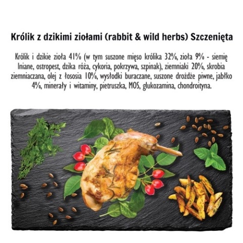 PAKA ZWIERZAKA Karma sucha Królik z dzikimi ziołami PUPPY 3kg PAKA ZWIERZAKA Karma sucha Królik z dzikimi ziołami PUPPY 3kg