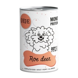 PAKA ZWIERZAKA PEPE Roe deer (sarna) - Karma mokra dla psa 400g
