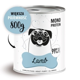 PAKA ZWIERZAKA PEPE Lamb (jagnięcina) - Karma mokra dla psa 800g