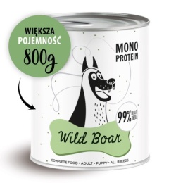 PAKA ZWIERZAKA PEPE Wild Boar (dzik) - Karma mokra dla psa 800g