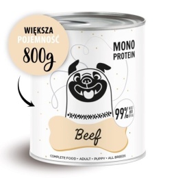PAKA ZWIERZAKA PEPE Beef (wołowina) - Karma mokra dla psa 800g