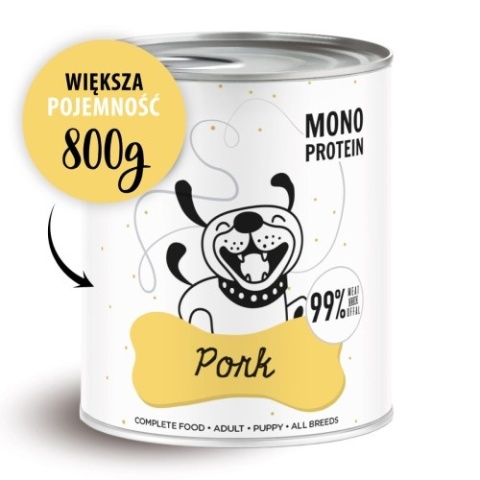 PAKA ZWIERZAKA PEPE Pork (wieprzowina) - Karma mokra dla psa 800g PAKA ZWIERZAKA PEPE Pork (wieprzowina) - Karma mokra dla psa 800g