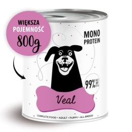 PAKA ZWIERZAKA PEPE Veal (cielęcina) - Karma mokra dla psa 800g