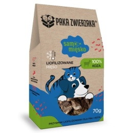 PAKA ZWIERZAKA- Przysmak liofilizowany Samo Mięsko KOZA 70g