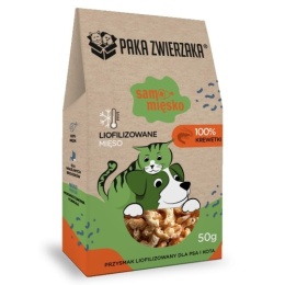 PAKA ZWIERZAKA- Przysmak liofilizowany Samo Mięsko KREWETKI 50g