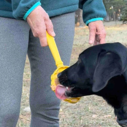 SODAPUP- Interaktywna mata do lizania- LICK STICK HAND-HELD YELLOW