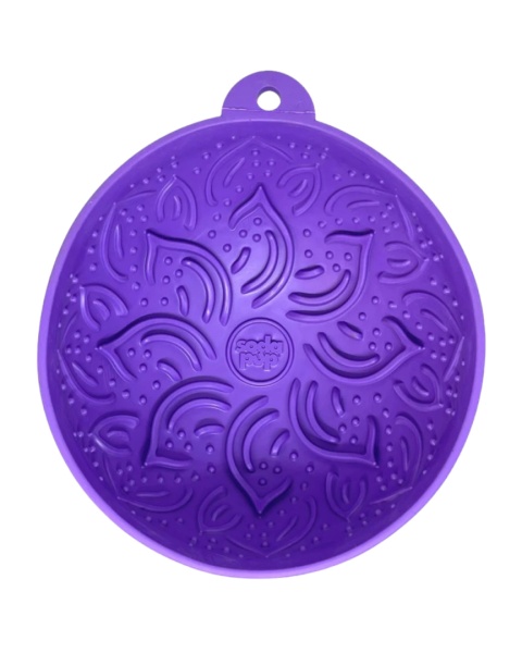 SodaPup Miska/mata do lizania okrągła -Garden of Eating Tipsy Bowl PURPLE
