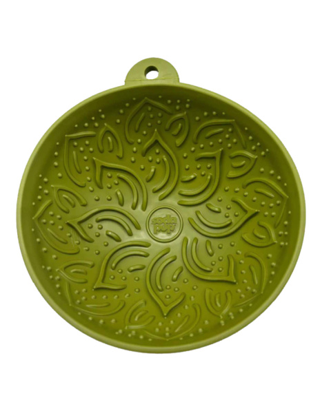 SodaPup Miska/mata do lizania okrągła -Garden of Eating Tipsy Bowl GREEN
