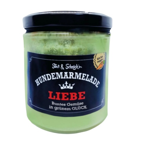 Stevi & Schnück‘s Hundemarmelade Liebe DŻEM DOBRY MIŁOŚĆ 275g Stevi & Schnück‘s Hundemarmelade Liebe DŻEM DOBRY MIŁOŚĆ 275g