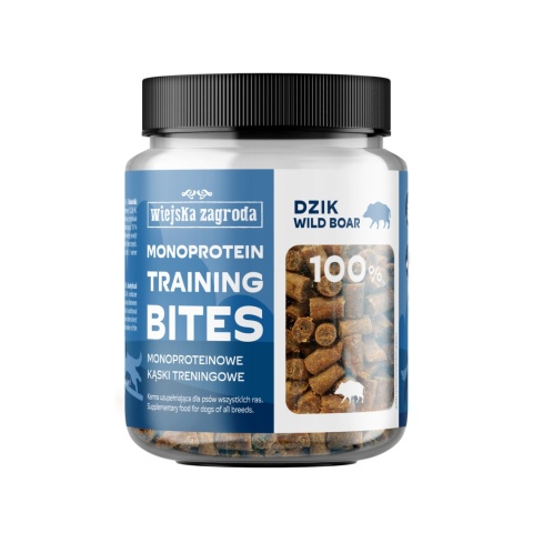 Wiejska Zagroda- Treningowe kąski monoproteinowe- Dzik 150g Wiejska Zagroda- Treningowe kąski monoproteinowe- Dzik 150g