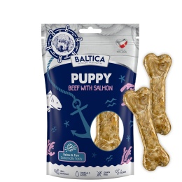 BALTICA Kość Puppy Beef&Salmon dla szczeniąt wołowina z łososiem 2 szt.