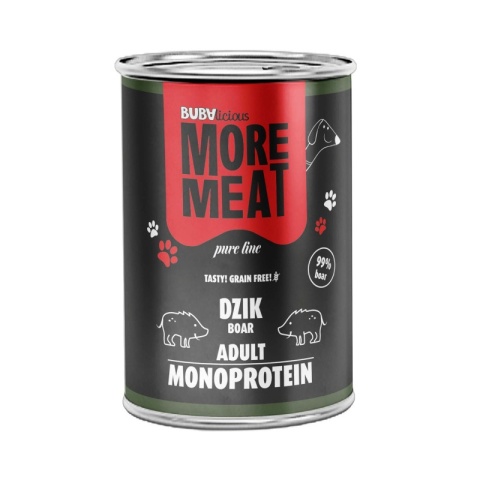 BUBAlicious More Meat mono karma dla psa Pure Line 400g DZIK