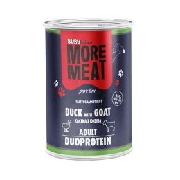 BUBAlicious More Meat duo karma dla psa Pure Line 400g KACZKA KOZA