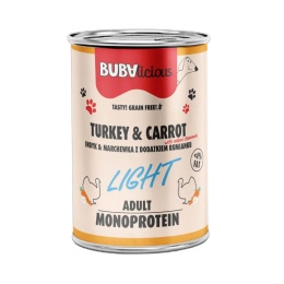 BUBAlicious LIGHT mono karma dla psa 400g INDYK