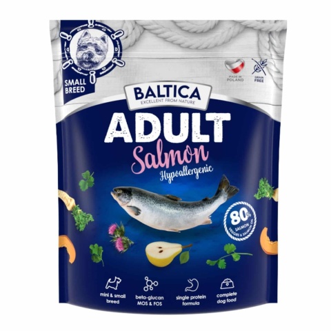 Baltica Salmon Hypoallergenic XS/S - karma sucha dla psów 1kg