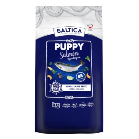 Baltica Salmon Szczeniak Hypoallergenic M/L - karma sucha dla psów 9kg