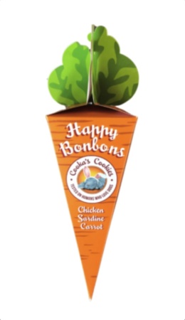 Cooka's Cookies HAPPY BONBONS przysmaki z indyka i sardynki 45g