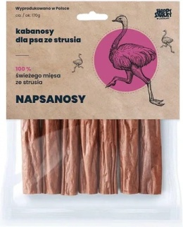 HAPPYSNACKY NAPSANOSY ze strusia 7szt.